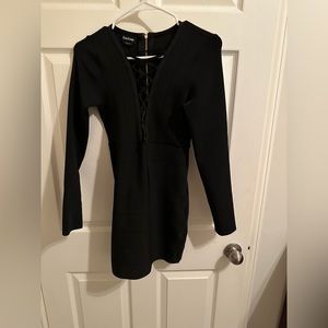 Bebe Bandage Black mini dress.